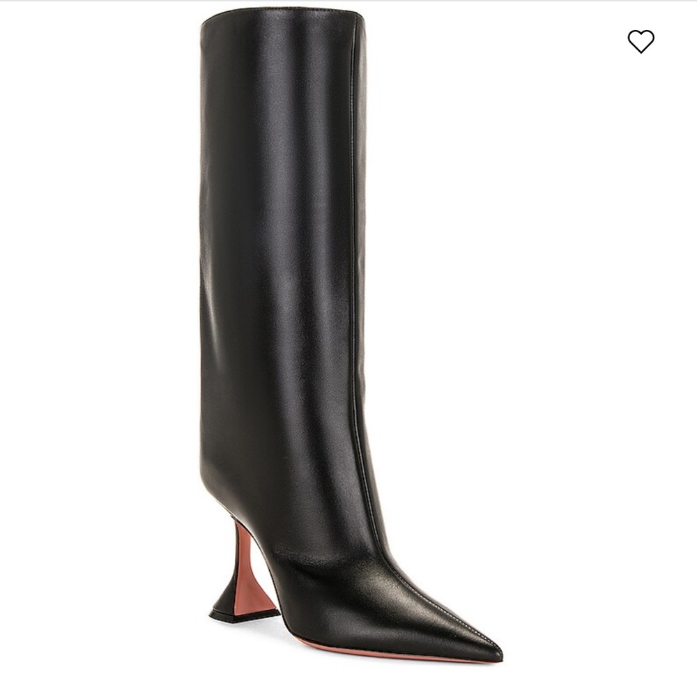 AMINA MUADDI FIONTA BOOK IN NAPPA BLACK SZ 39 WORN ONCE